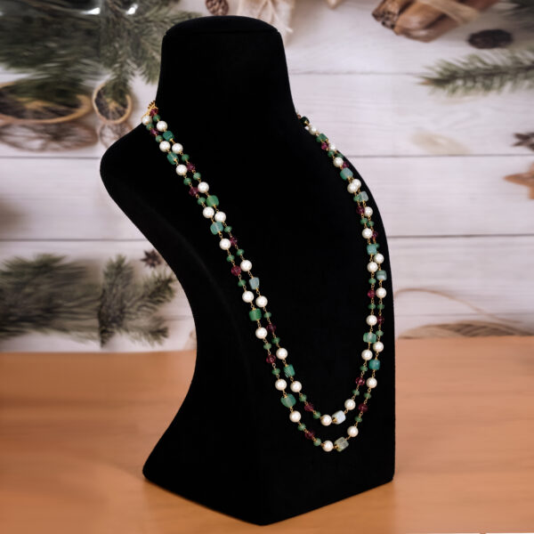 Multi Color Gold Plated HandMade Necklace Mala