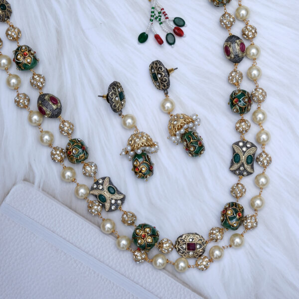 Stunning Trending Western Wedding Party Necklace Set - Image 4
