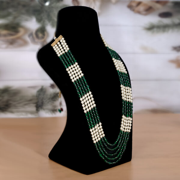 Neeta Ambani Inspired Wedding Party Pearl Necklace Mala - Image 2