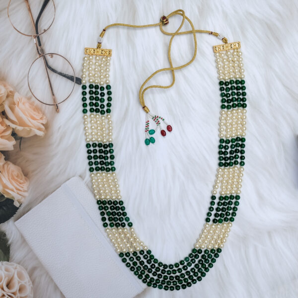 Neeta Ambani Inspired Wedding Party Pearl Necklace Mala - Image 3