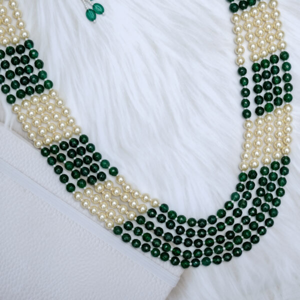 Neeta Ambani Inspired Wedding Party Pearl Necklace Mala - Image 4