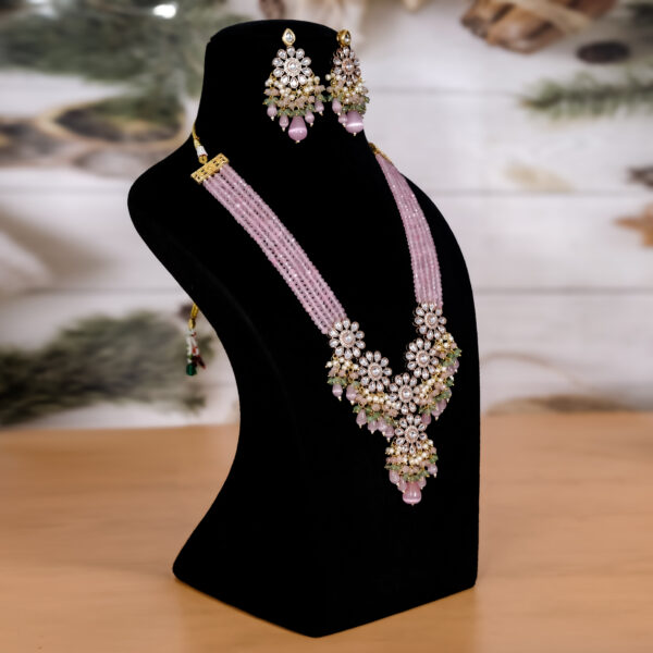 Kundan AD Beaded Wedding Party Engagement Choker Set