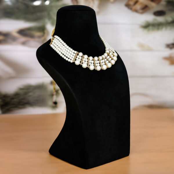 Wedding, Engagement, Party Pearl Bold, Premium Choker - Image 2
