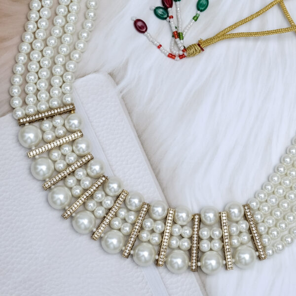 Wedding, Engagement, Party Pearl Bold, Premium Choker - Image 3