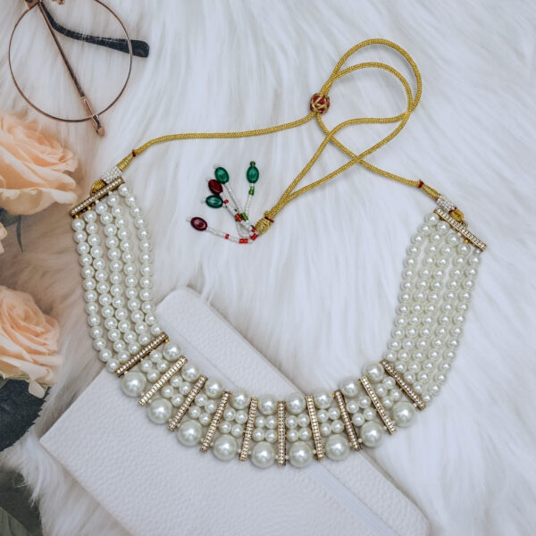 Wedding, Engagement, Party Pearl Bold, Premium Choker - Image 4