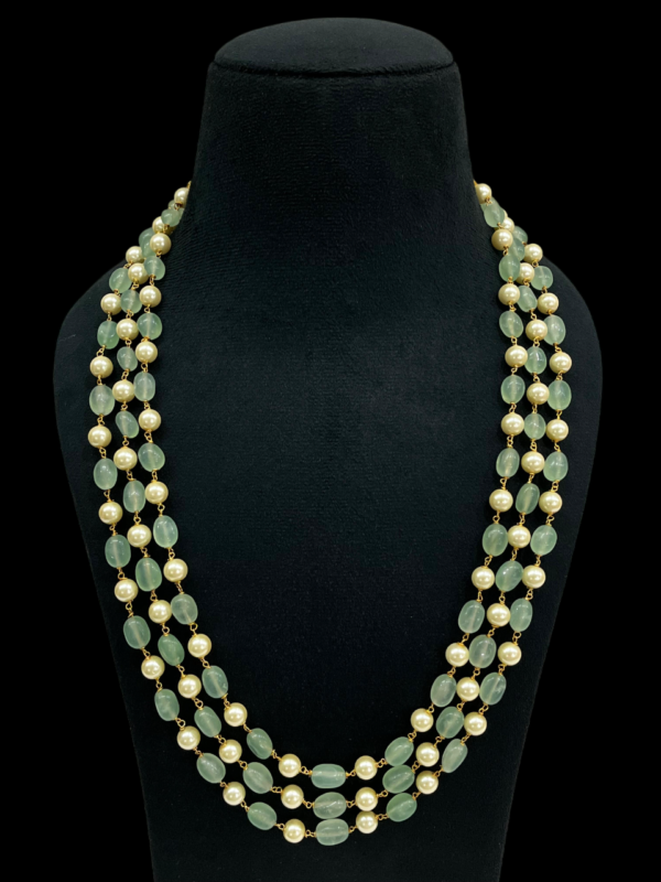 Premium Layared Pearl Necklace set for Stylish Women