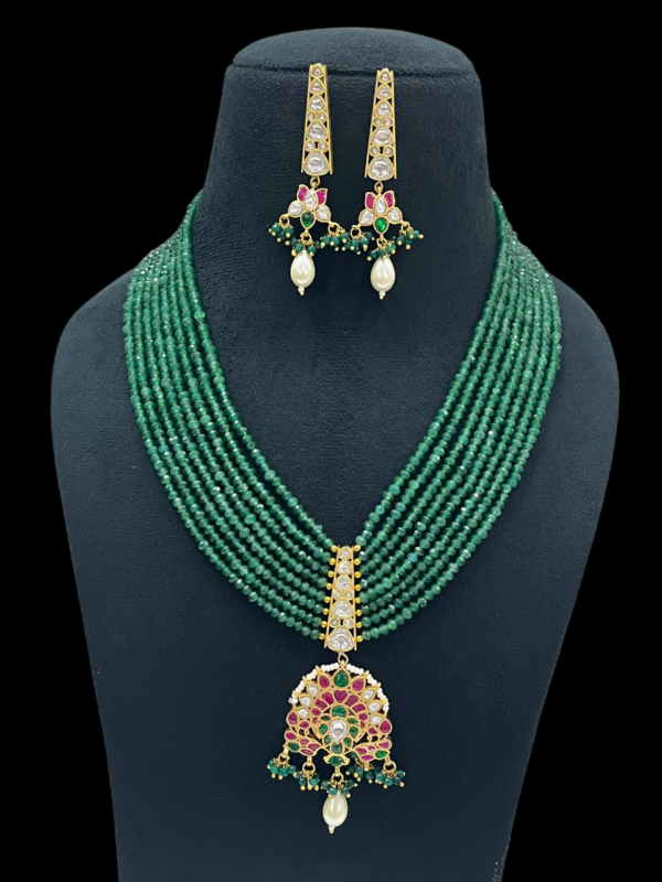 Elegant Multi Layered Beads Necklace Set For Stylish Women