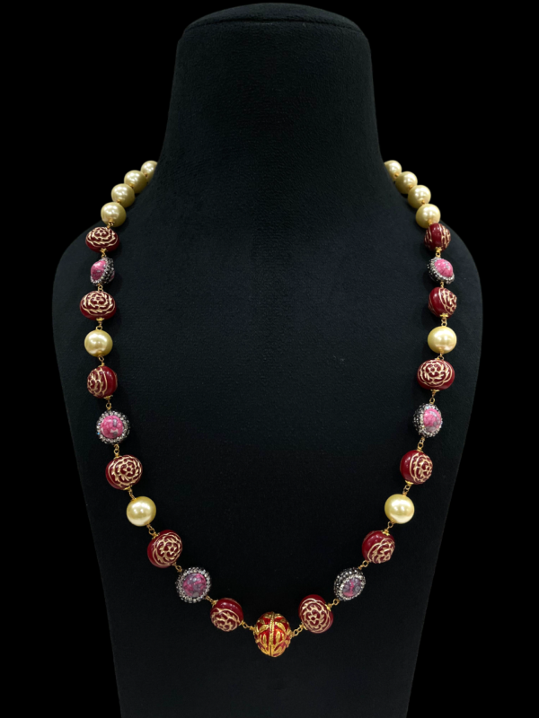 Single Layered Fancy Design Mala Gift For Wedding Anniversery - Image 3