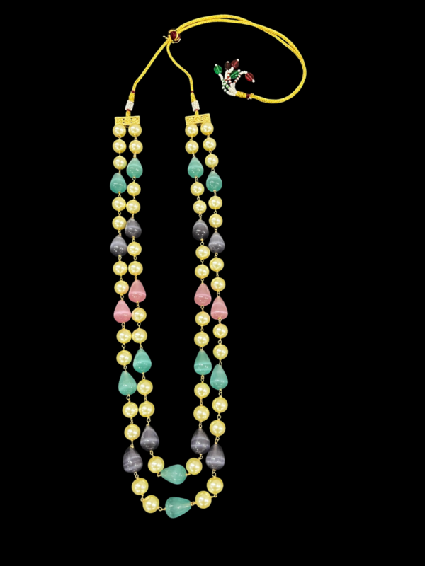 Elegent Multi layered Drop Pearl Necklace for stylish Women - Image 2