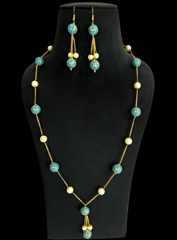 Minimalist Premium Necklace   Festival Imitaion Chain Jewellery Set for traditional women