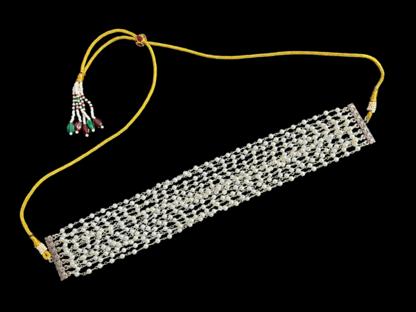 Elegant  Multi Layered Pearl Beaded Chic Choker Necklace Jewellery For Stylish Women - Image 2