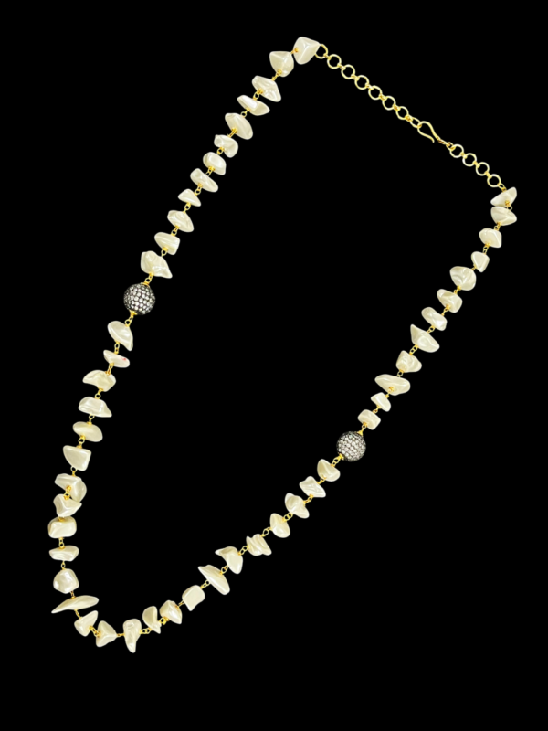 Premium Necklace For Women Single Layered Gold Plated Stunning Pearl Beaded Jewellery Moti Mala - Image 2