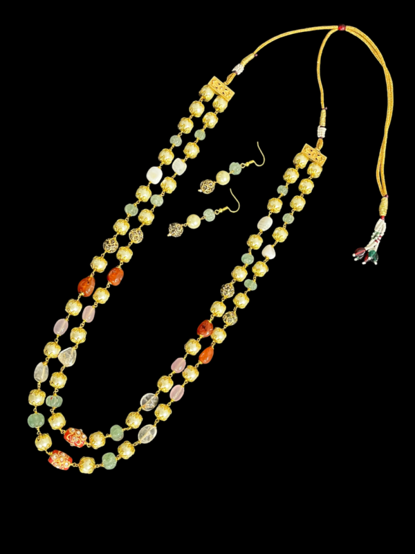 Elegant Necklace For Women Gold Plated Multicolor Beaded for stylish Women - Image 2