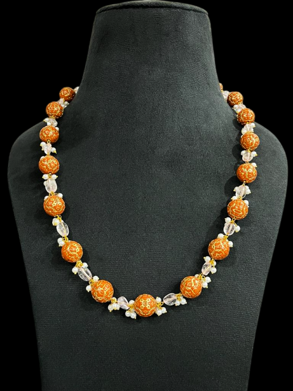 Stunning Tourmaline Necklace Mala Western Pearl Necklace For Stylish Women