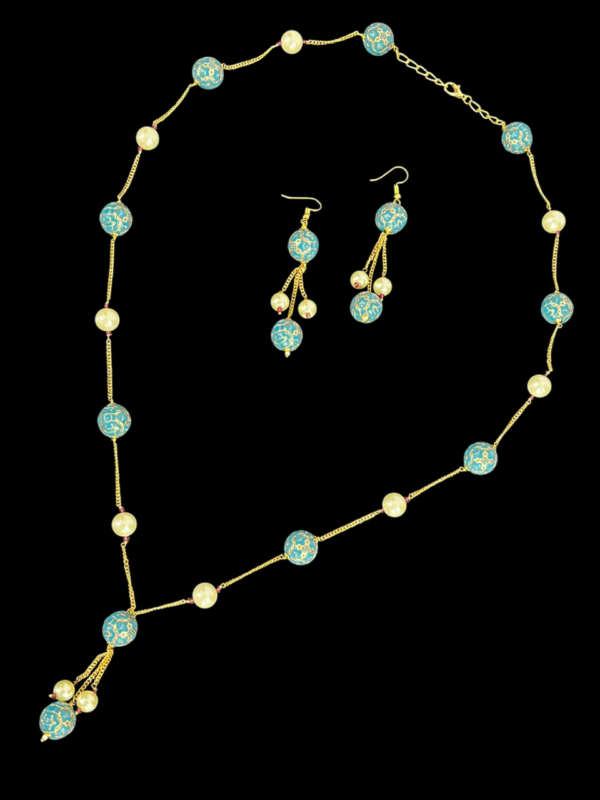 Minimalist Premium Necklace   Festival Imitaion Chain Jewellery Set for traditional women - Image 2