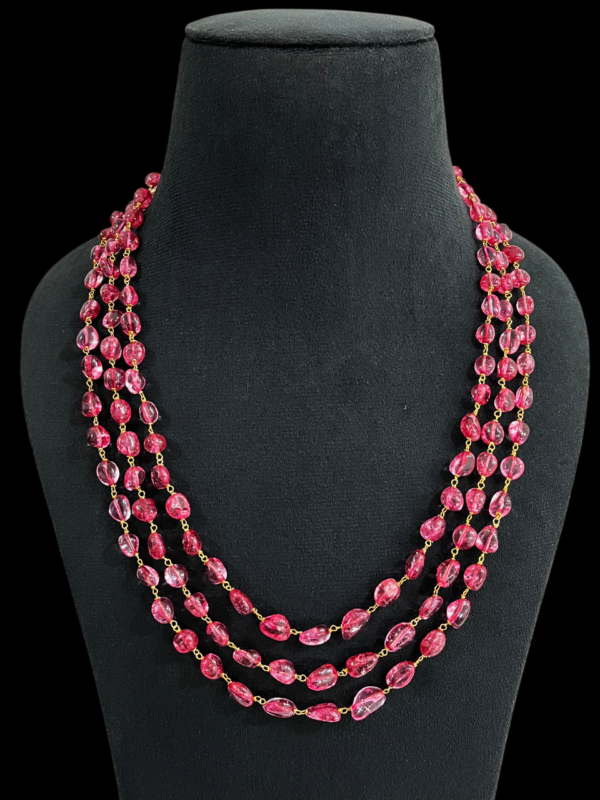Premium Multi Layered Tourmaline Beaded Stunning long Mala