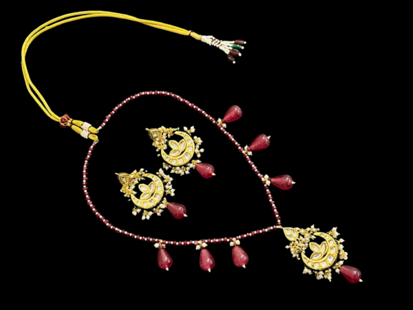 Elegance Small Chand Bali Necklace Set For Traditional Women Gift For Her - Image 2