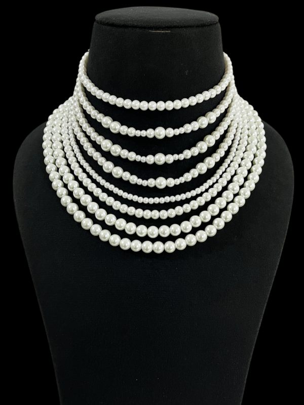 Premium Necklace For Women Multi Layered Pearl Choker