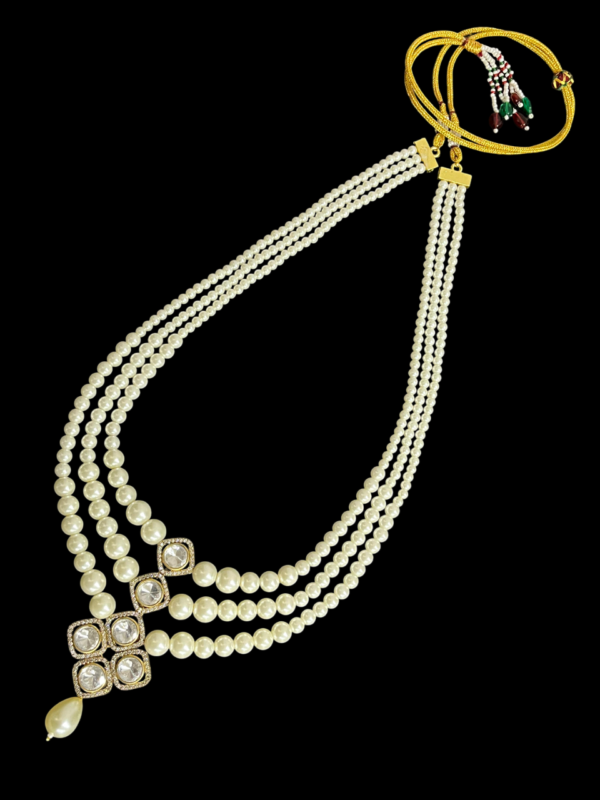 Necklace For Women Premium Pendant Multi Layered Pearl Bridal Wedding Jewellery - Image 2