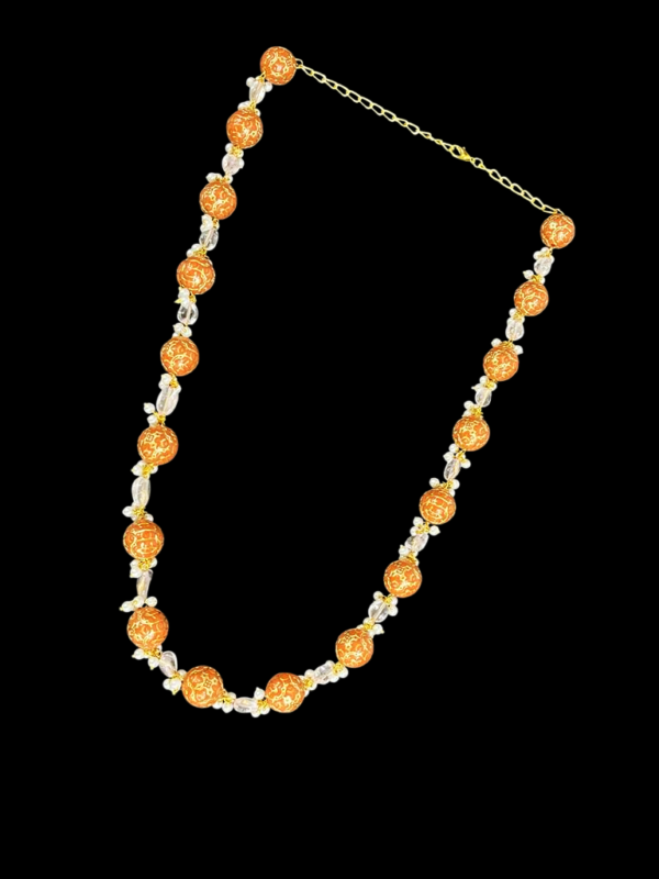 Stunning Tourmaline Necklace Mala Western Pearl Necklace For Stylish Women - Image 2