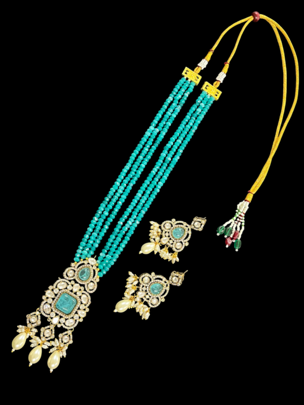 Premium  Pendant Multi Layered American Dimond (CZ) Jewellery set - Image 2