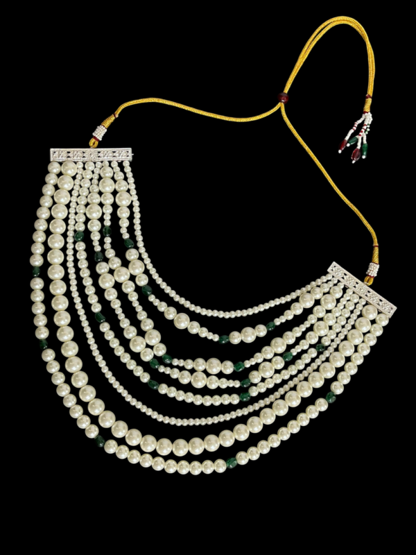 Aliya Bhatt Inspired Pearl Choker Multi Layered Beaded - Image 2