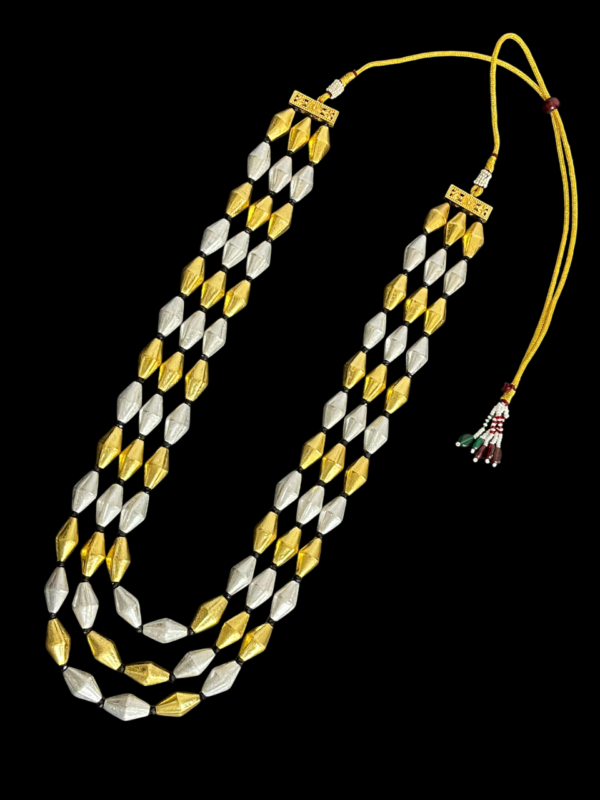 Multi Layered Multicolor Metal Beads Bollywood Style Statement Long Jewellery Mala For Women - Image 2