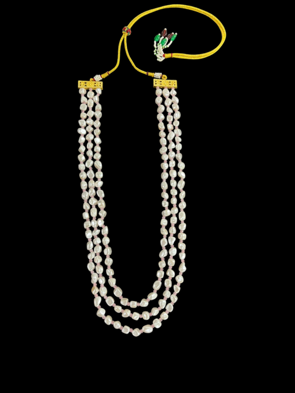 Premium Taiwan Pearl With CZ Beads Multi-Strand Necklace For Stylish Women - Image 8