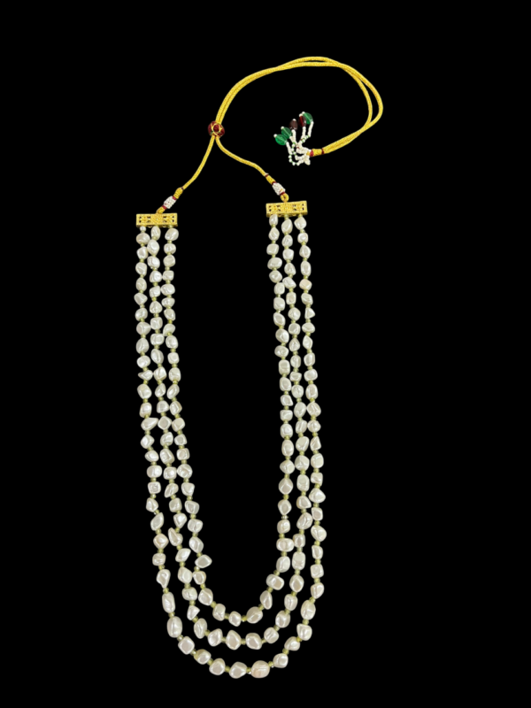 Premium Taiwan Pearl With CZ Beads Multi-Strand Necklace For Stylish Women - Image 9