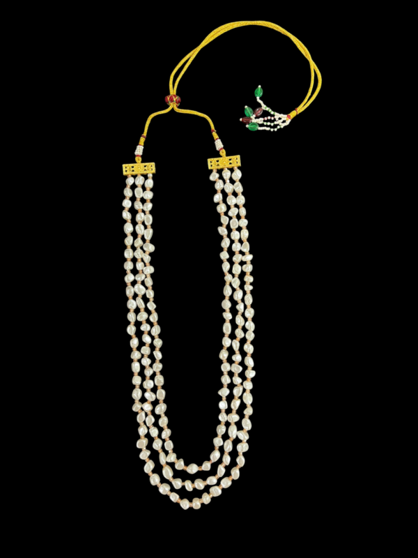 Premium Taiwan Pearl With CZ Beads Multi-Strand Necklace For Stylish Women - Image 6