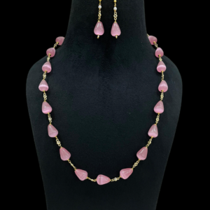 Premium Single Layered Drop Design Necklace Set For Stylish Women