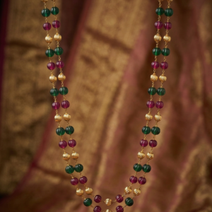 Elegant watermelon pearl single layered mala gift for women