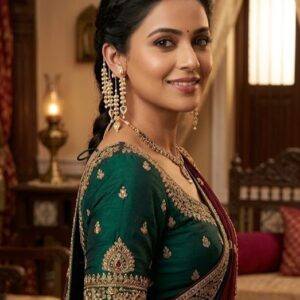 Premium gold plated kundan earrings for stylish women