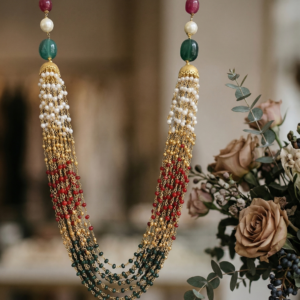 Premium multi layered beads necklace for women