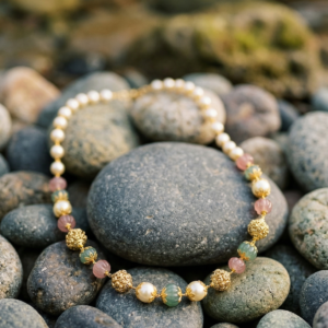 Premium multi color  single layered pearl beads necklace for stylish women