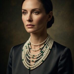 Aliya bhatt inspired pearl multi layered choker for women