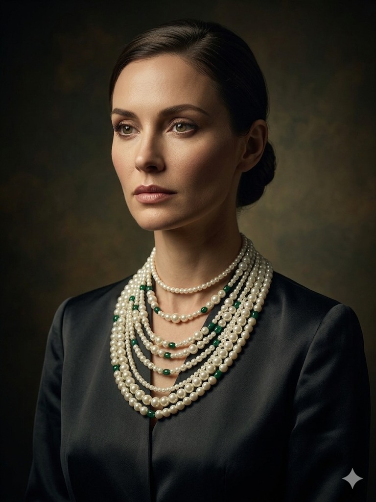 Aliya bhatt inspired pearl multi layered choker for women