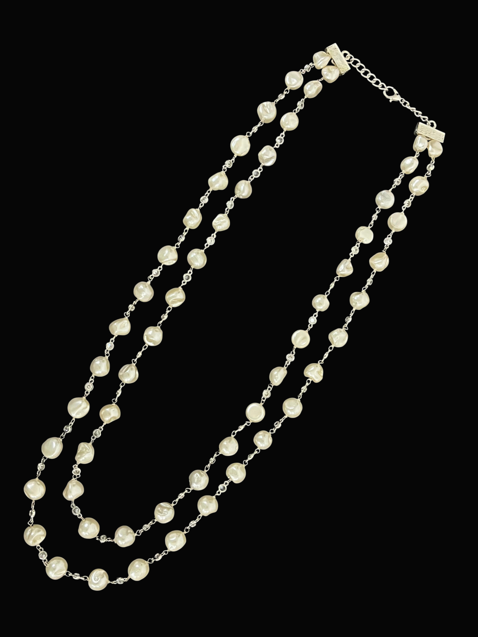 Premium Bollywood Inspired Pearl CZ Wedding Birthday Party Festival Jewellery Set - Image 2